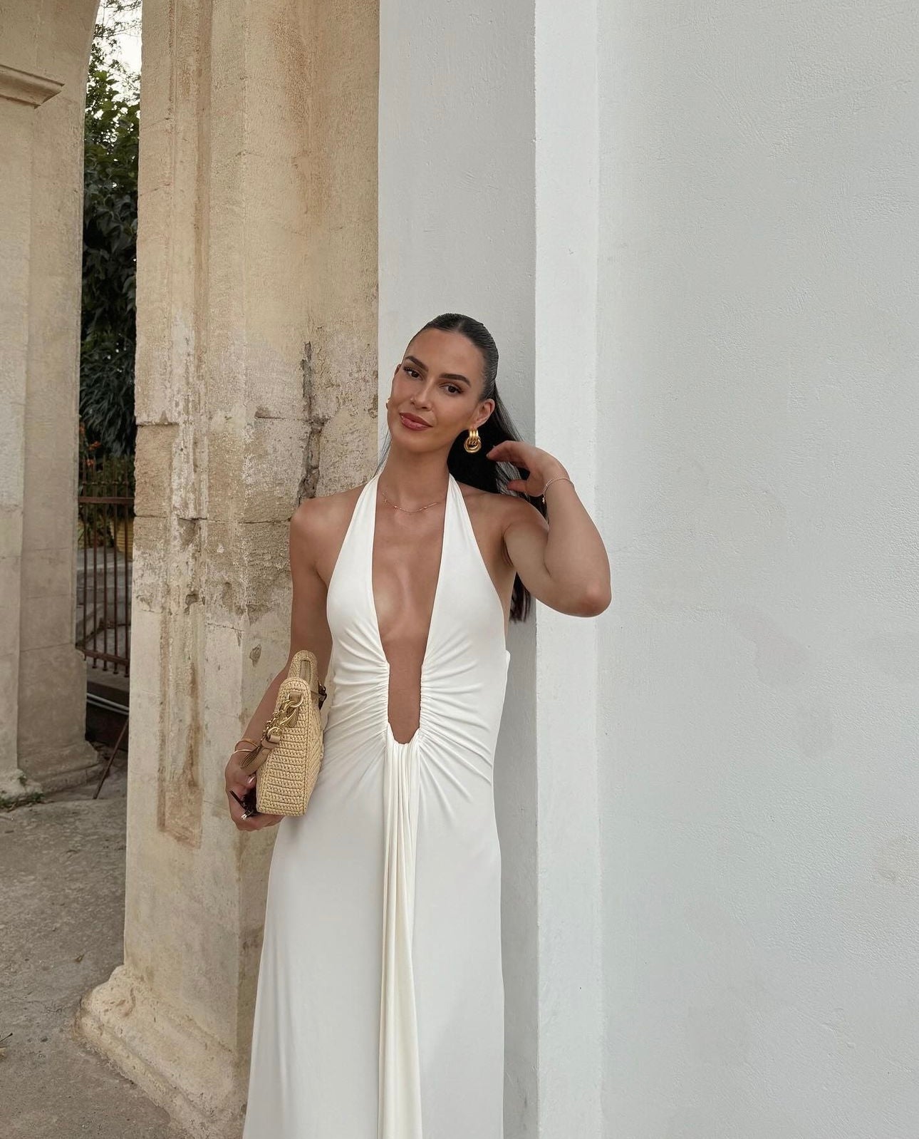 Misha Jennifer Maxi Dress in Cream