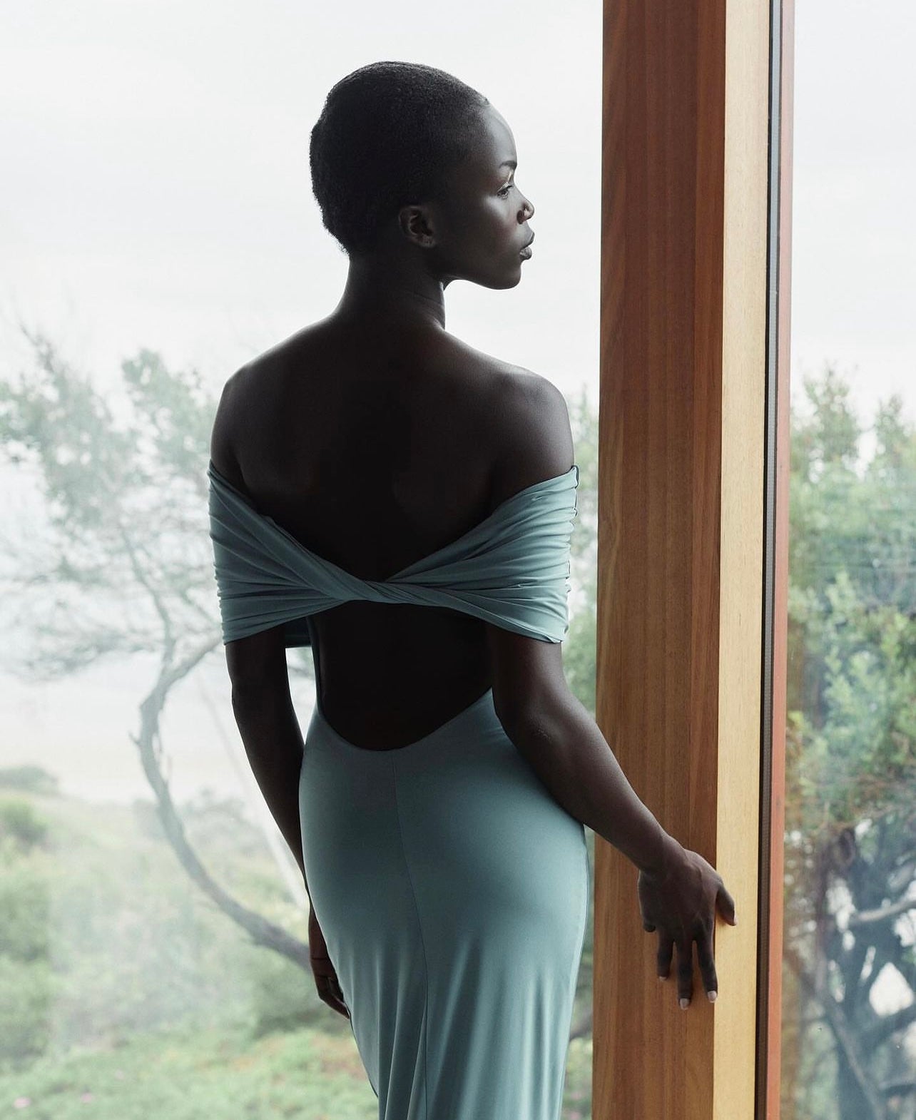Effie Kats Viela Gown in Eucalyptus