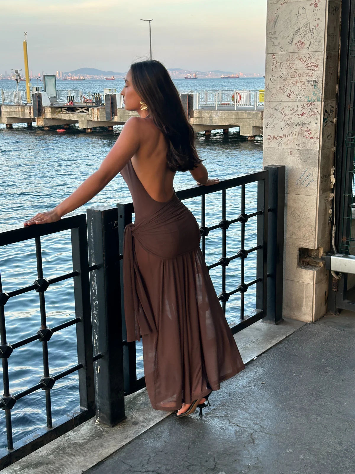 Lulu Souza Yōsei Dress In Brown