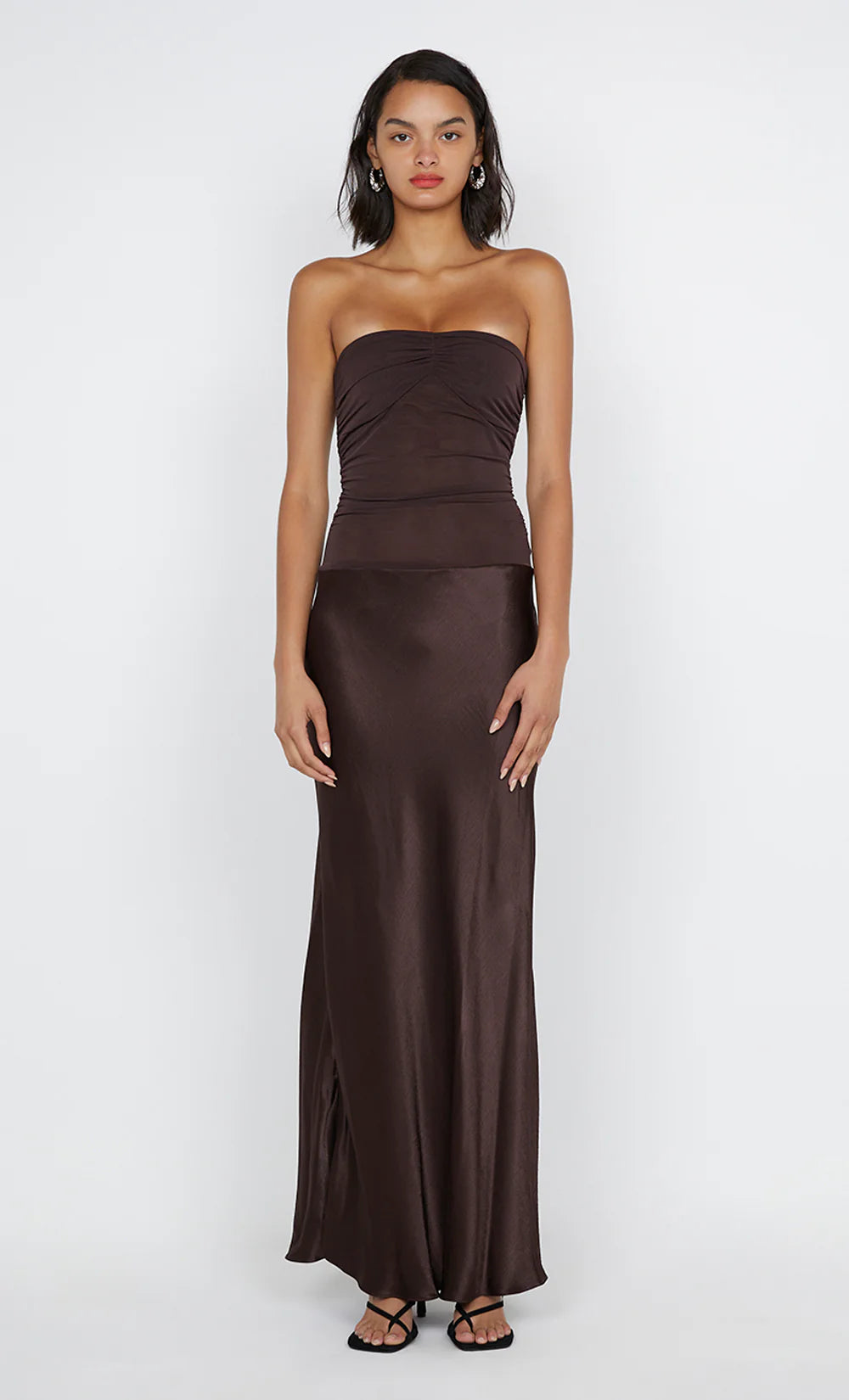Bec & Bridge Dua Strapless Maxi in Brown