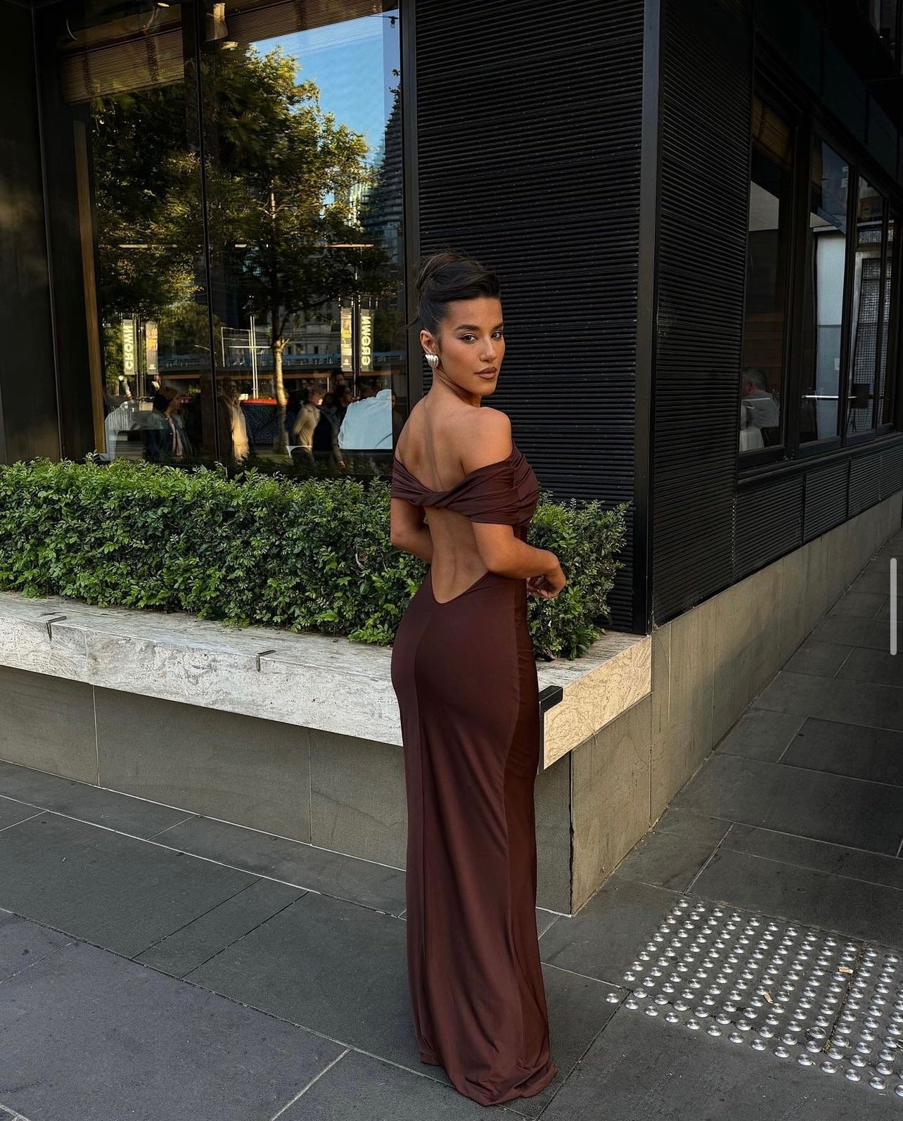 Effie Kats Viela Gown in Chocolate