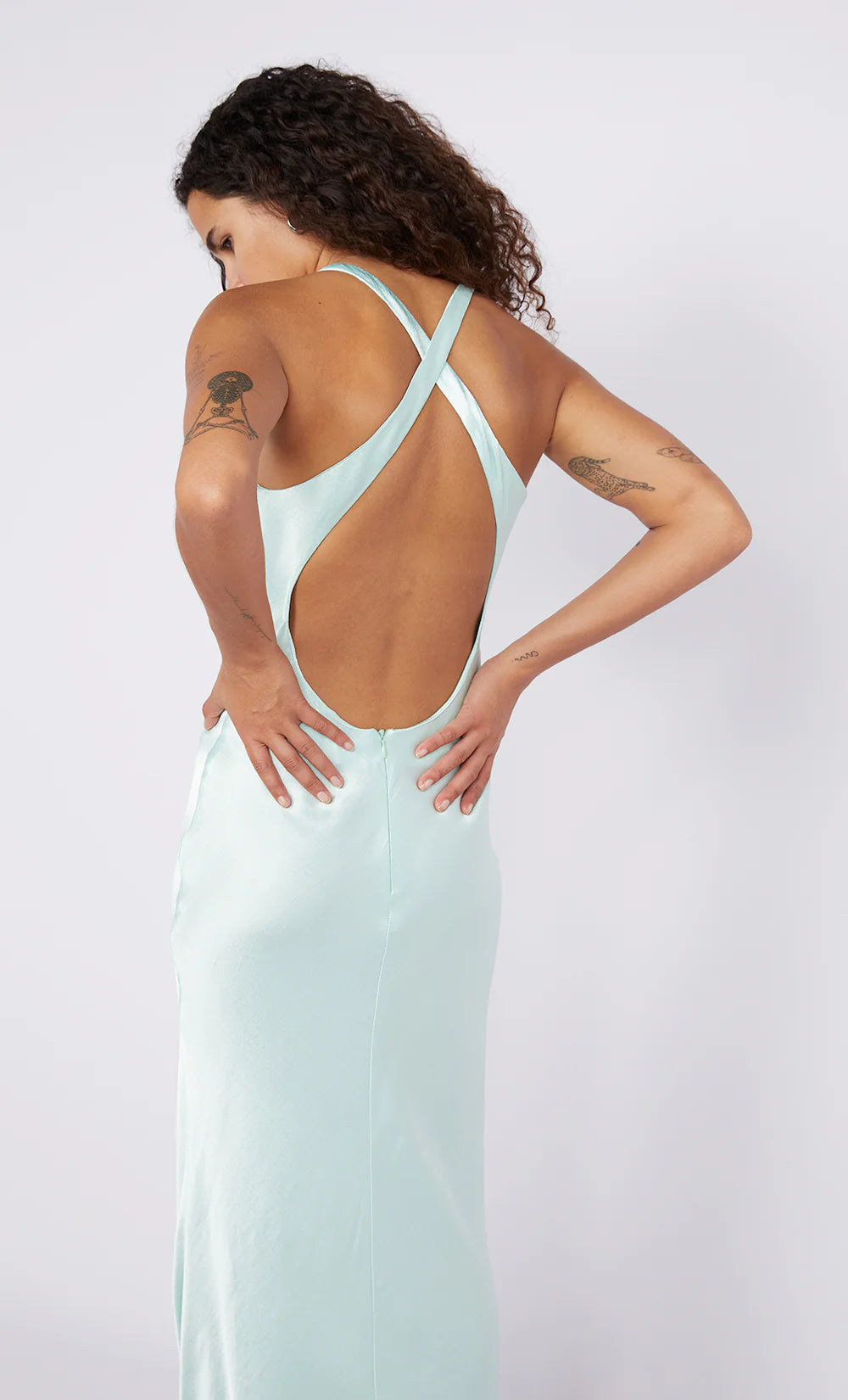 Bec & Bridge Maxina Dress in Mint Blue