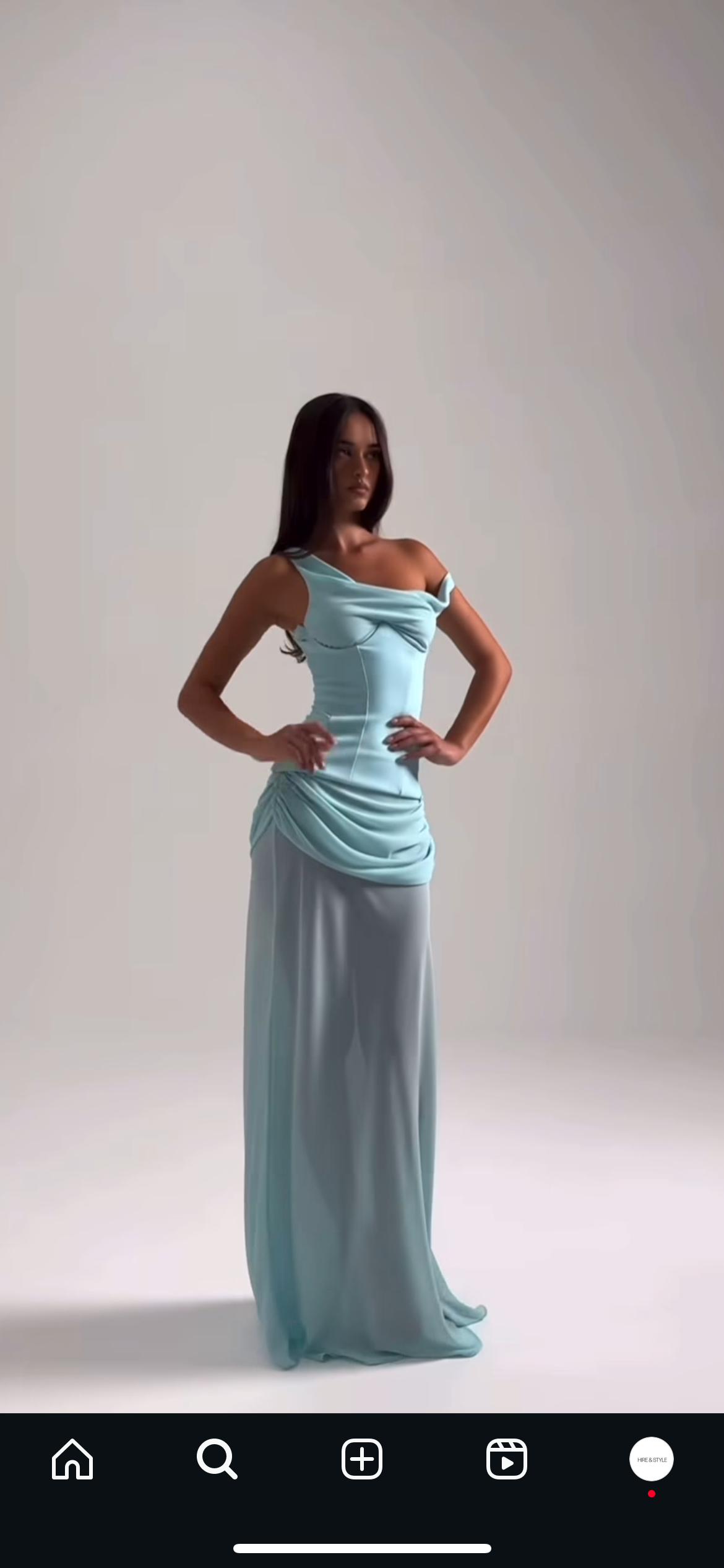 Natalie Rolt Cadence Gown in Baby Blue