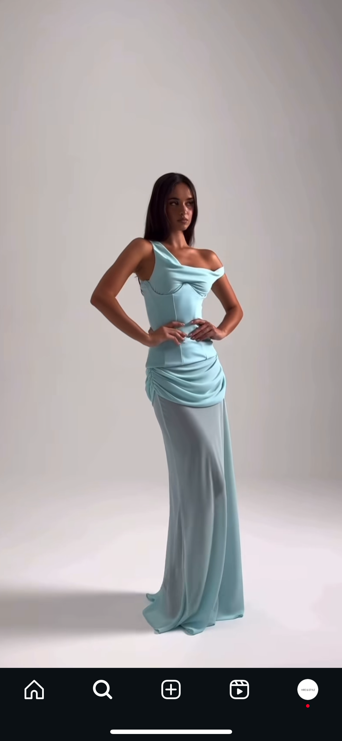Natalie Rolt Cadence Gown in Baby Blue
