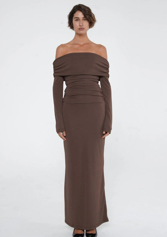 Benni Lorena Maxi Dress in Brown