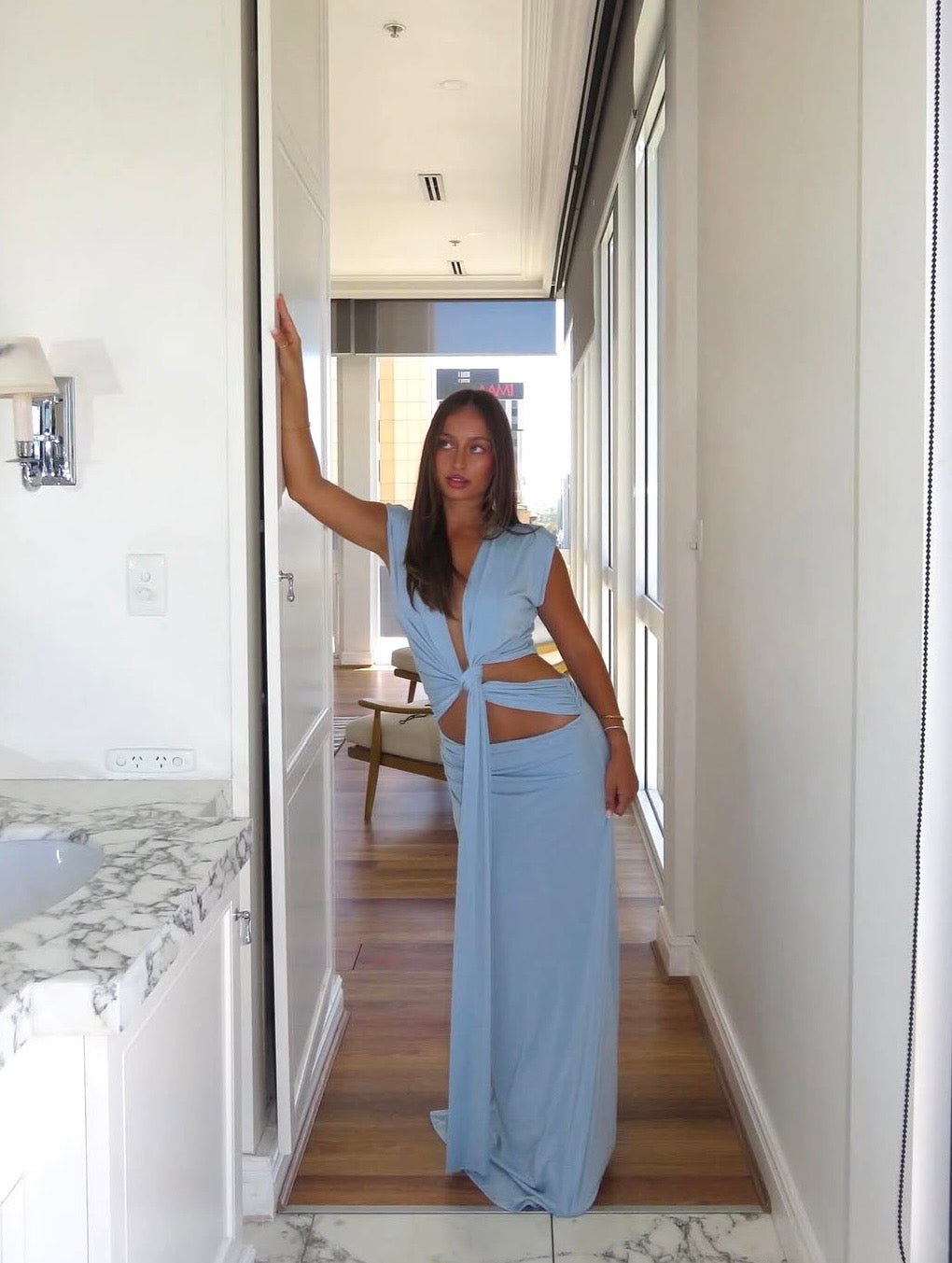 Arcina Ori Jade Dress in Blue - RRP $580