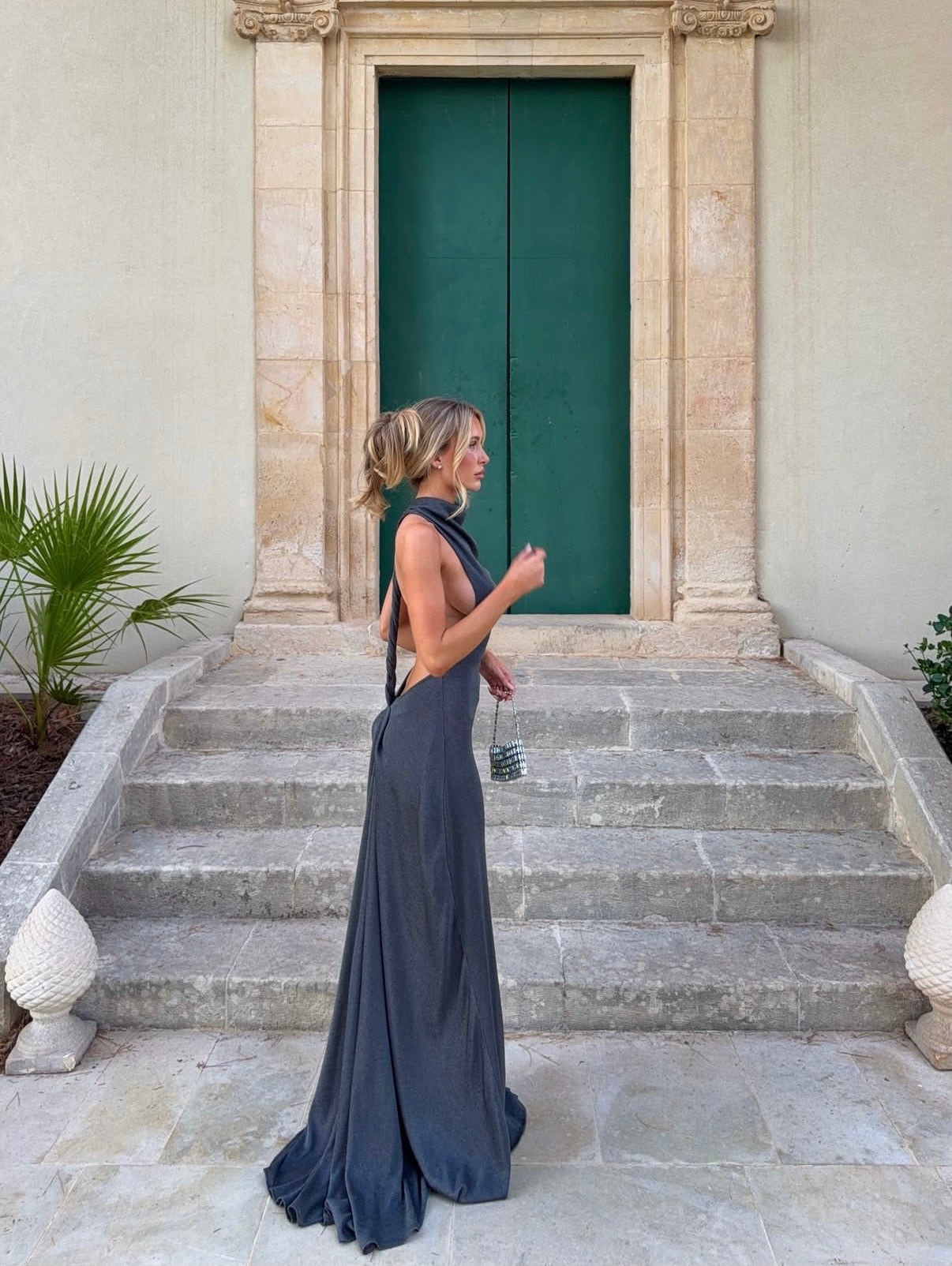 Arcina Ori Romy Dress in Chrome Metallic - RRP $690