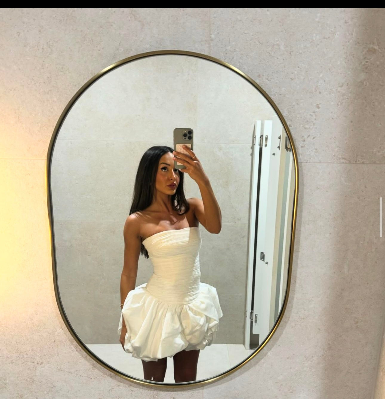 AJE. Bubble hem mini dress