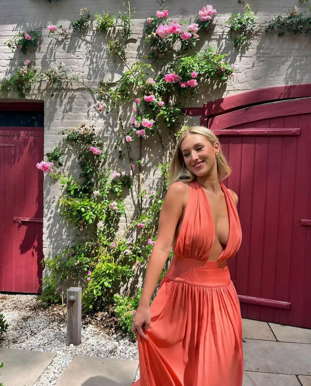 Arcina Ori Serena Dress in Coral