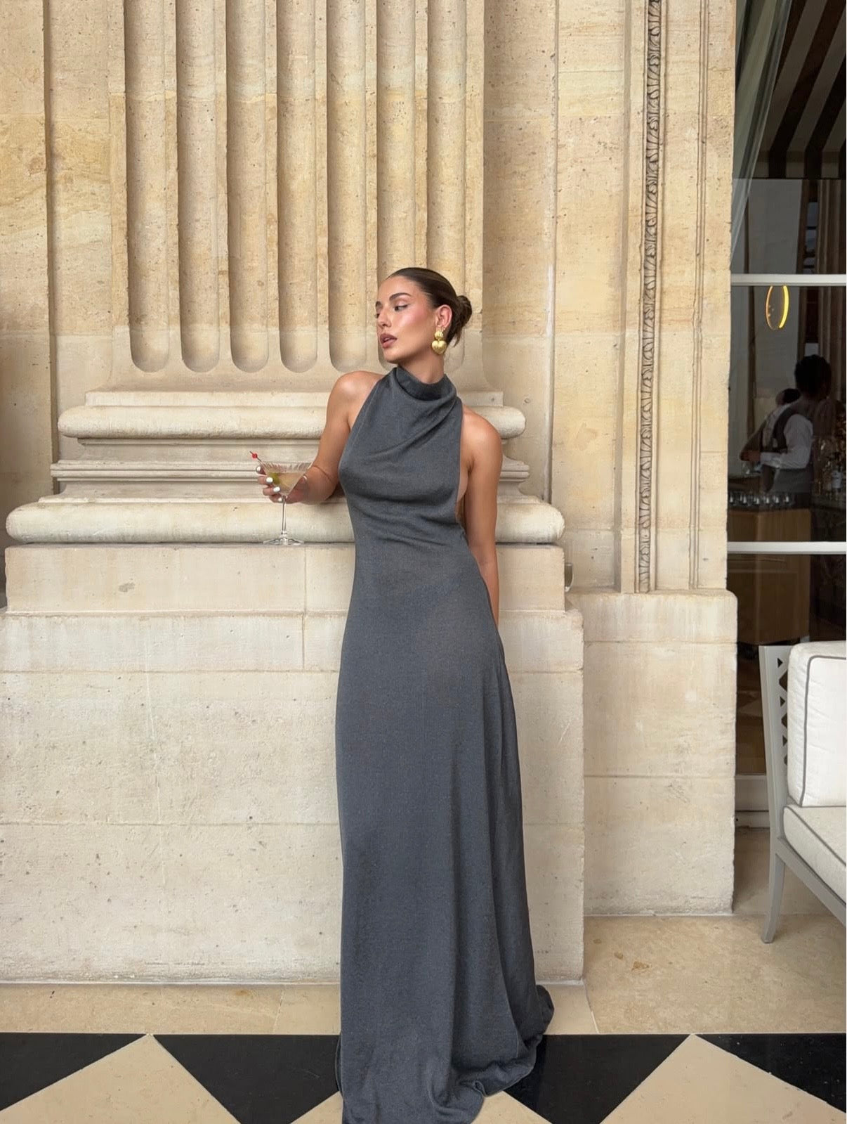 Arcina Ori Romy Dress in Chrome Metallic - RRP $690