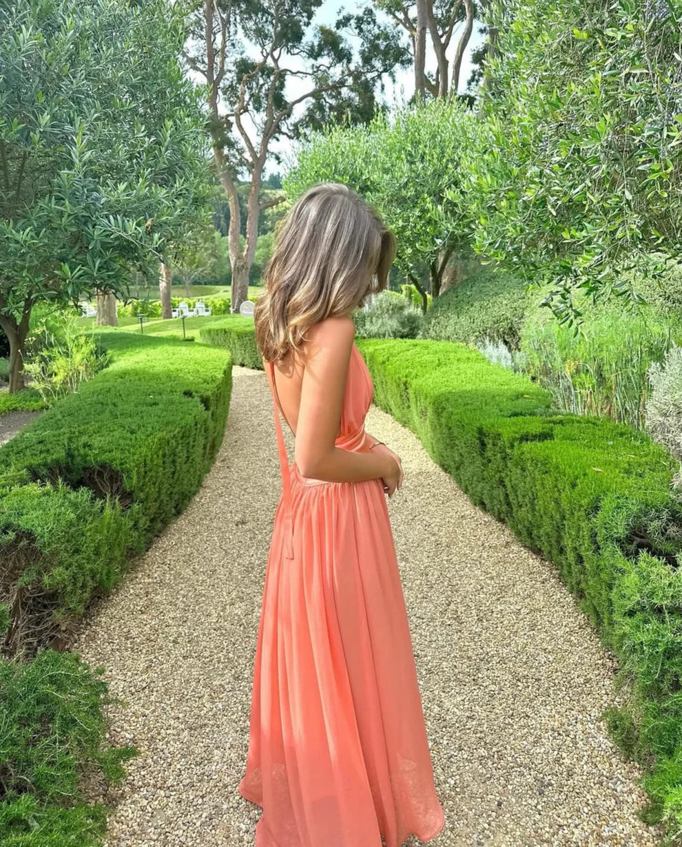 Arcina Ori Serena Dress in Coral