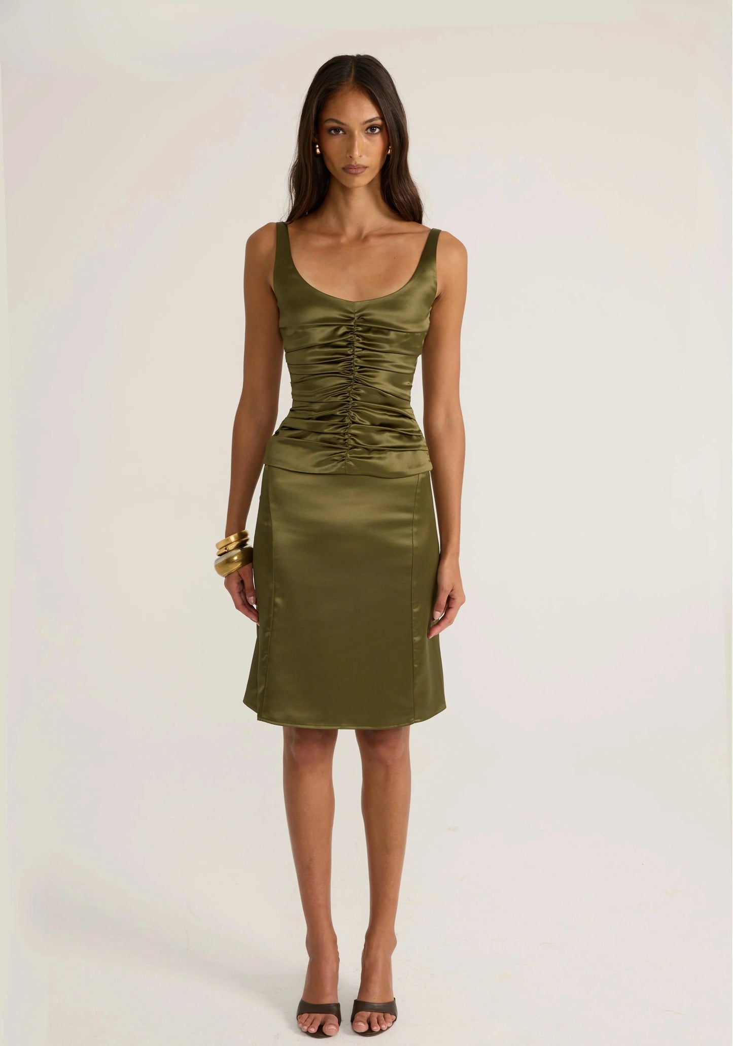 Ance Gria Atlein Set in Olive - RRP $500