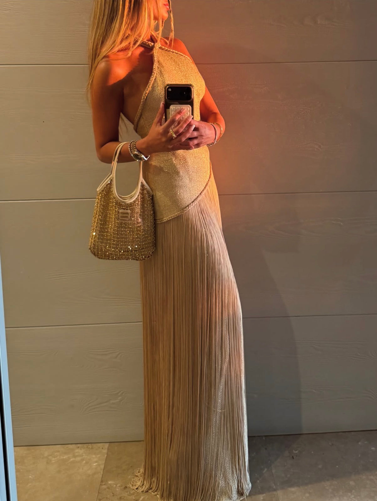 The Concept Vila Dress in Gold - RRP $3008