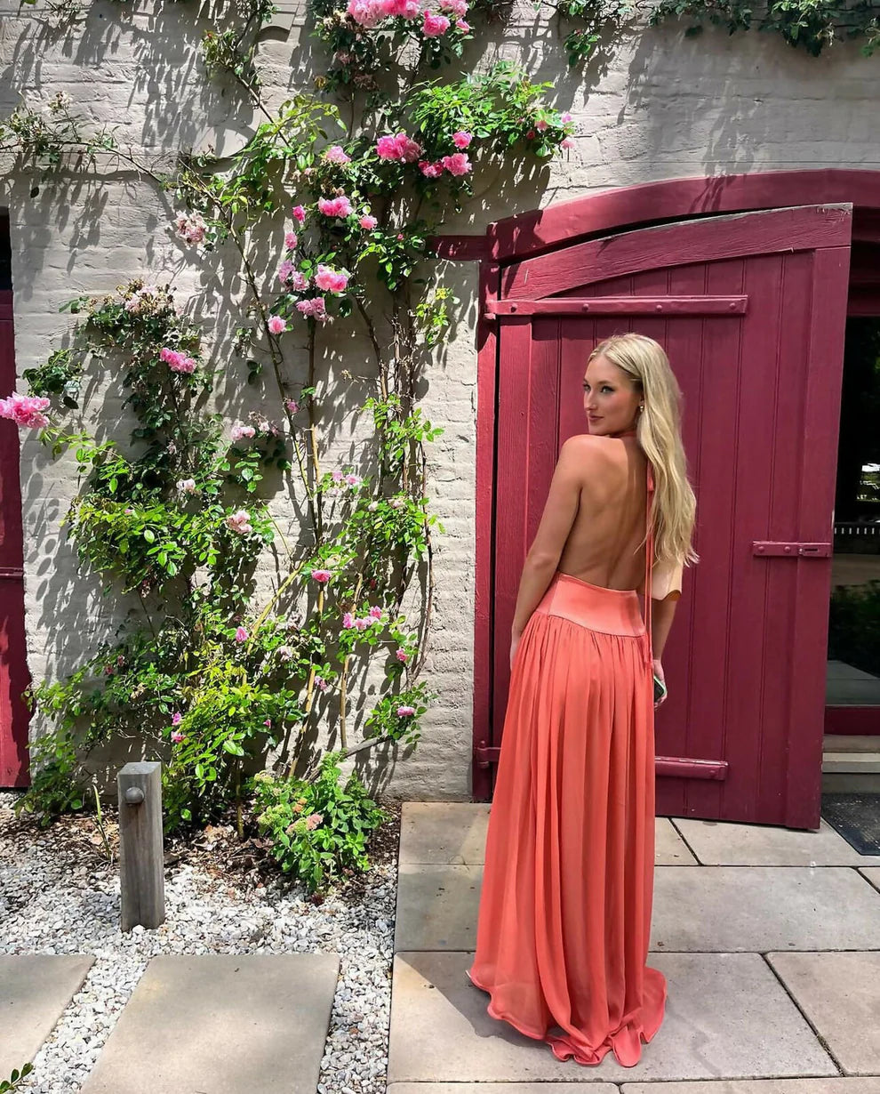 Arcina Ori Serena Dress in Coral