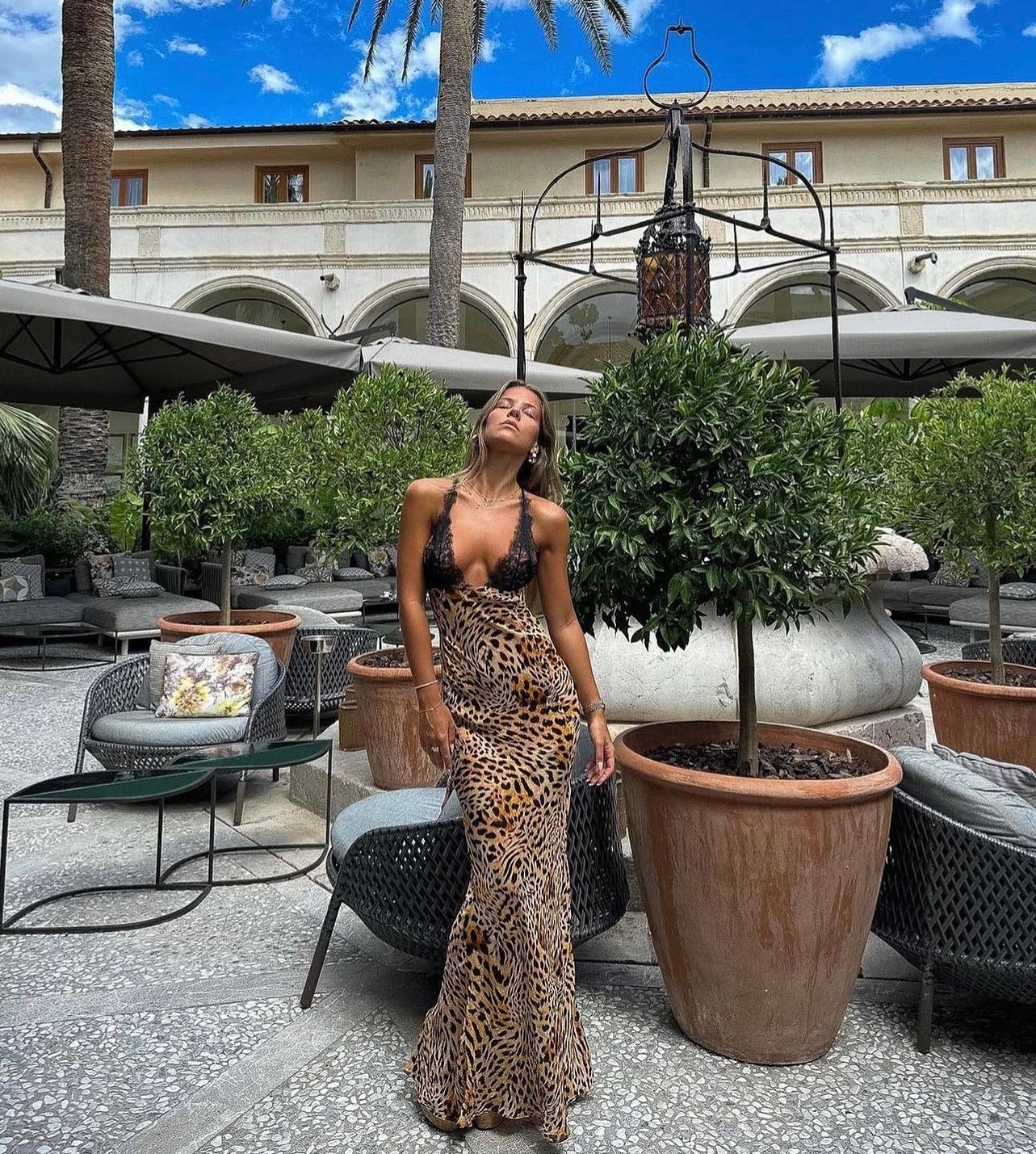 Rat & Boa Akima Dress in Leopard