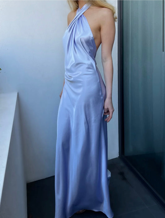 YLD Design Halter Neck Dress in Lilac