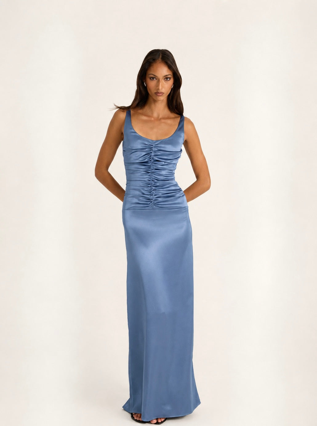 Ance Gria Atlein Gown in Blue - RRP $510