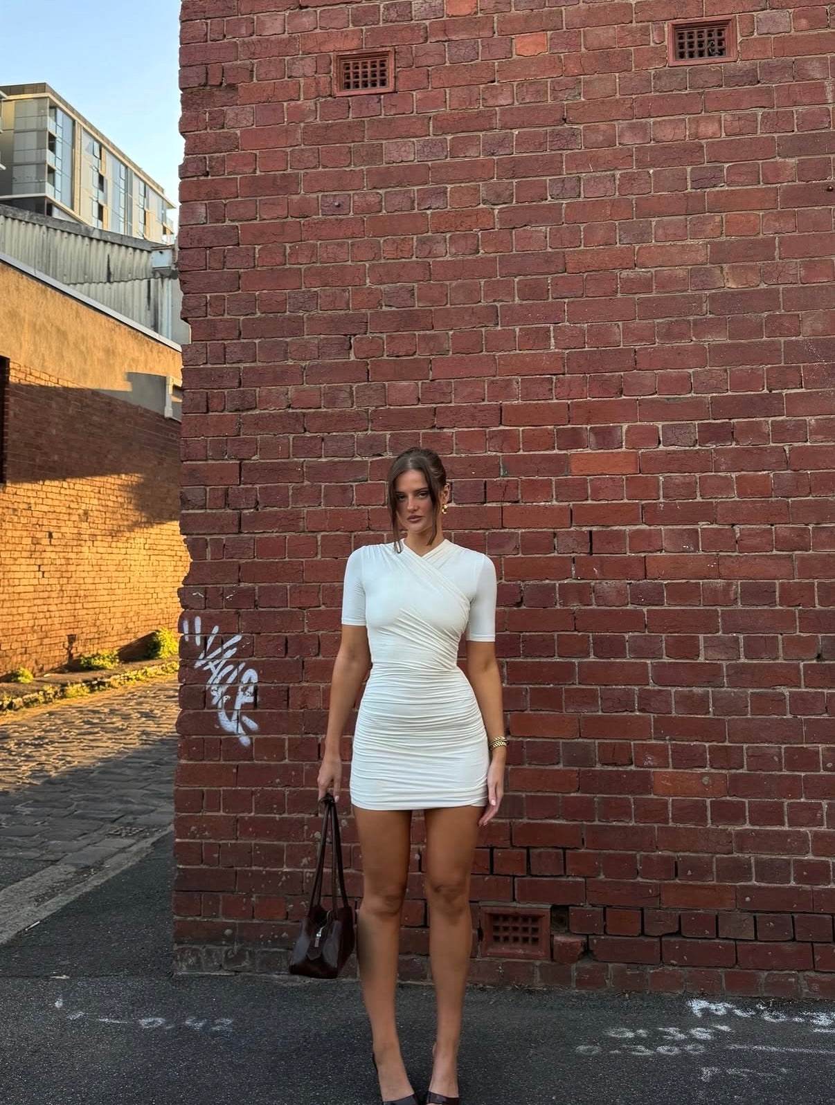 Kookai Benny Mini Dress in White - RRP: $140