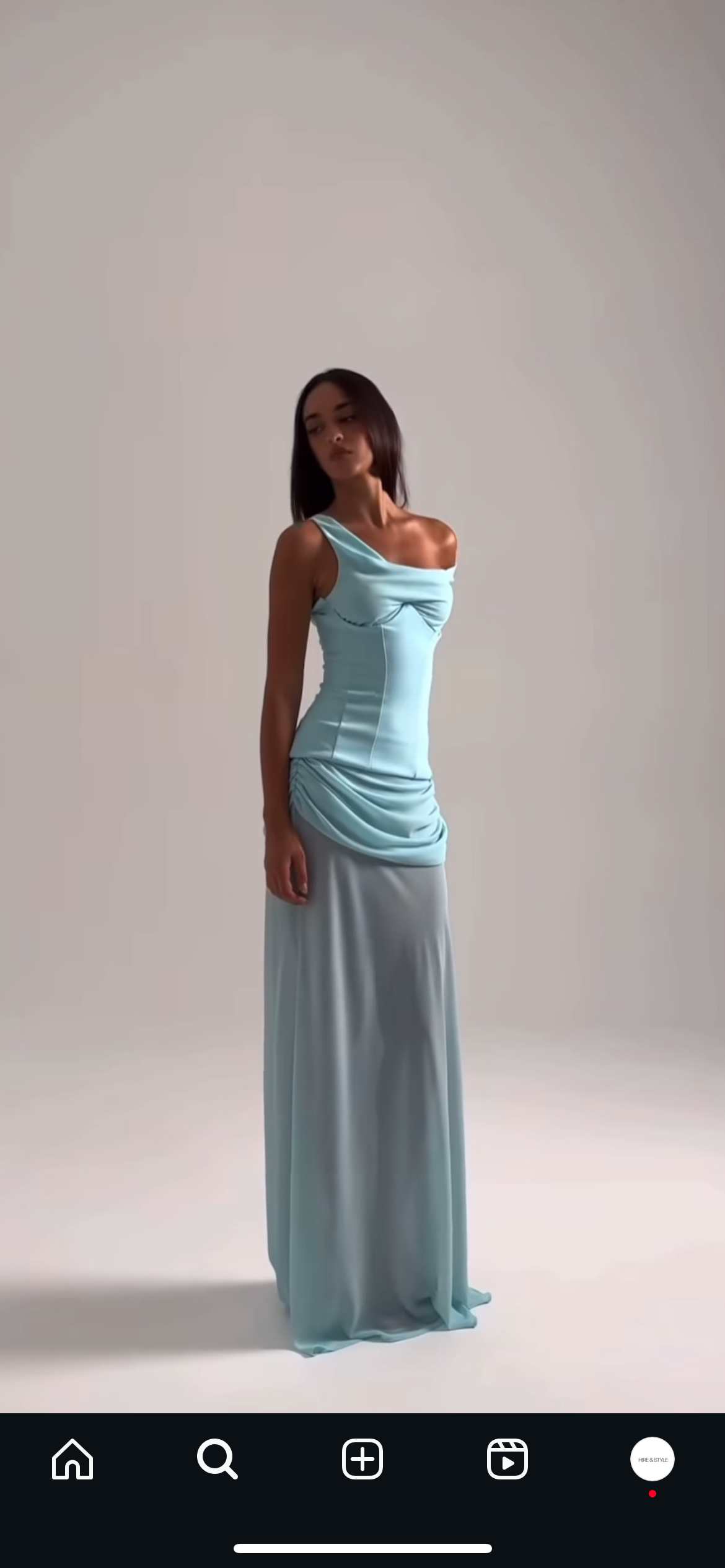 Natalie Rolt Cadence Gown in Baby Blue