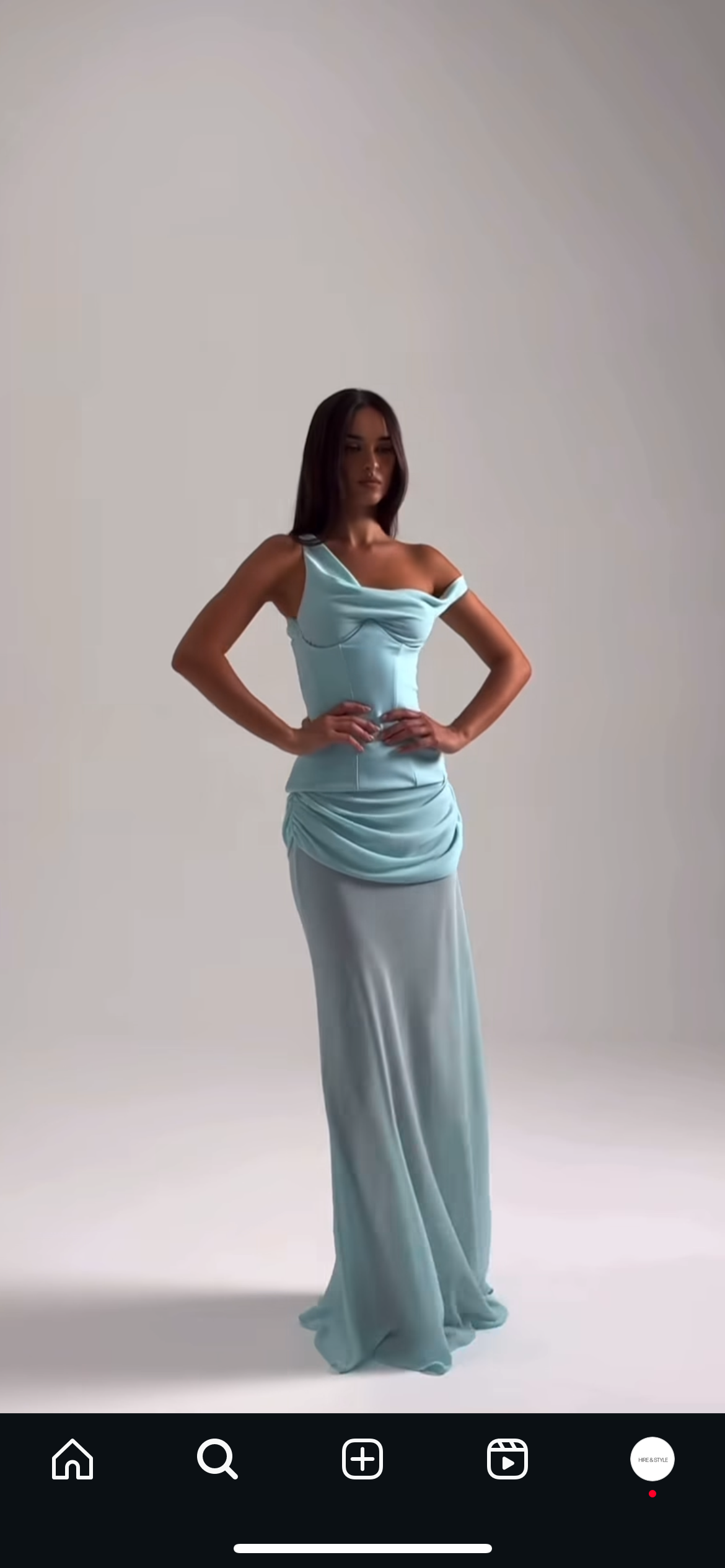 Natalie Rolt Cadence Gown in Baby Blue